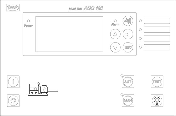 Лицевая панель контроллера AGC 111