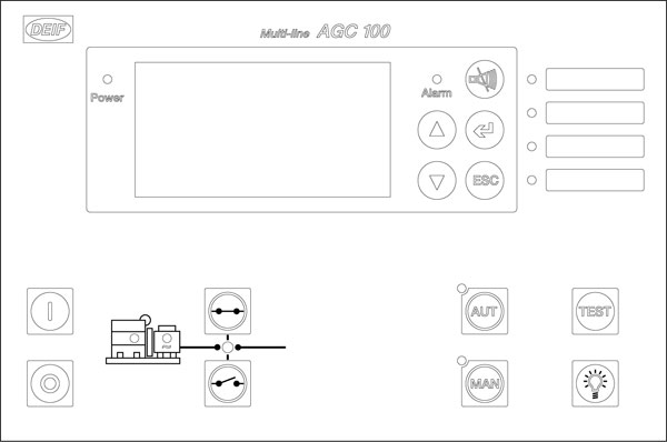 Лицевая панель контроллера AGC 112