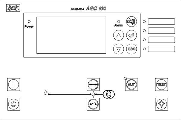 Лицевая панель контроллера AGC 145