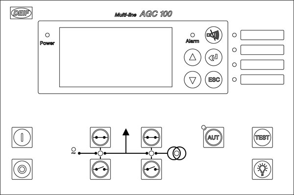 Лицевая панель контроллера AGC 146