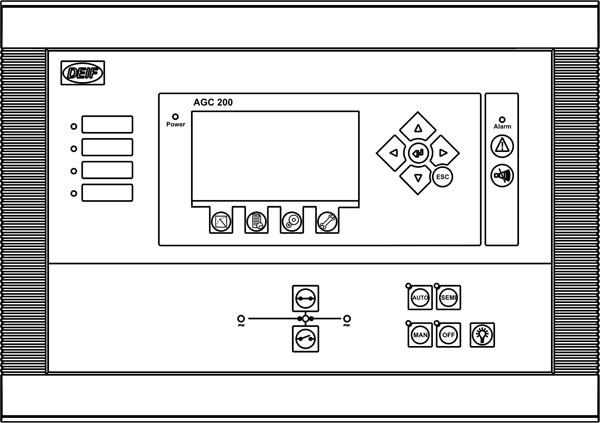 Лицевая панель контроллера AGC 244