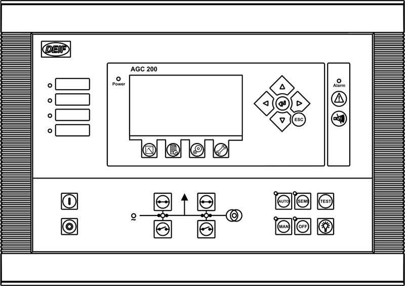 Лицевая панель контроллера AGC 246